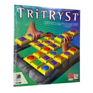 Tritryst windows 95 pc cd rom video computer game sealed puzzle strategy new